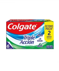 Crema Dental Colgate Triple Acción 2 Unid. X 150ml. Crema Dental Colgate Triple Acción 2 Unid. X 150ml.