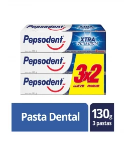 Crema Dental Pepsodent Xtra Whitening, Pack 3unid. X 130gr. Crema Dental Pepsodent Xtra Whitening, Pack 3unid. X 130gr.