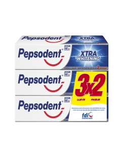 Crema Dental Pepsodent Xtra Whitening, Pack 3 Unid. X 90g.