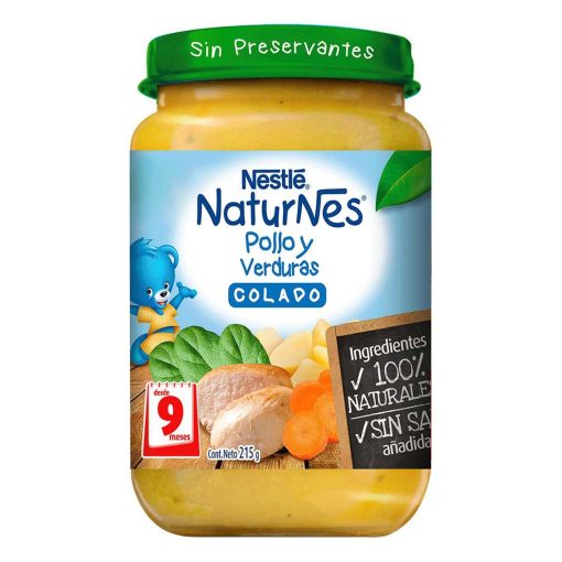 Colado 9 Meses Naturenes Nestlé Pollo Y Verduras 215 Gr