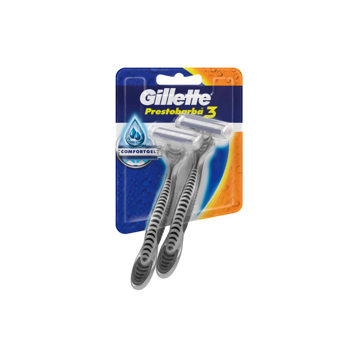 Prestobarba Gillette 3 Desechable, Blíster De 2 Unid.