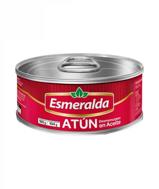 Atún Desmenuzado Esmeralda En Aceite, 160g Neto (drenado 104g)