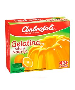Gelatina De Naranja Ambrosoli 100 Gr