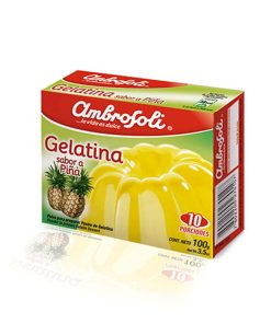 Gelatina De Piña Ambrosoli 100 Gr