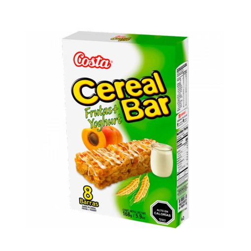 Cereal Bar Frutas + Yougurt 8 Barras X 168 Gr C/u