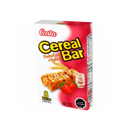 Cereal Bar Frutos Rojos + Yogurt 8 Barras 168 Gr C/u