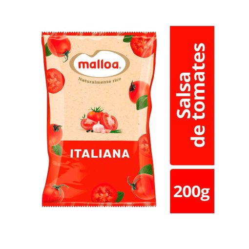 Salsa De Tomate Italiana Malloa 200 Gr
