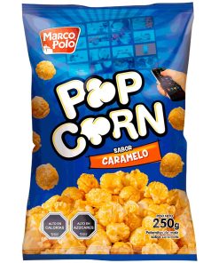 Popcorn Caramelo Con Trocitos De Mani Marco Polo 250 Gr