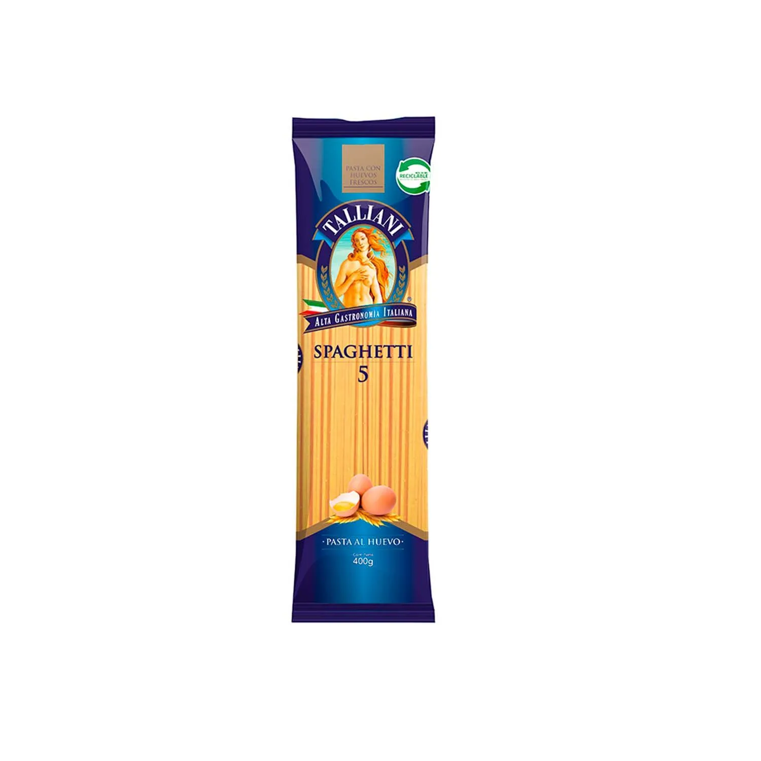 Fideos Talliani Spaghetti N° 5, 400grs.