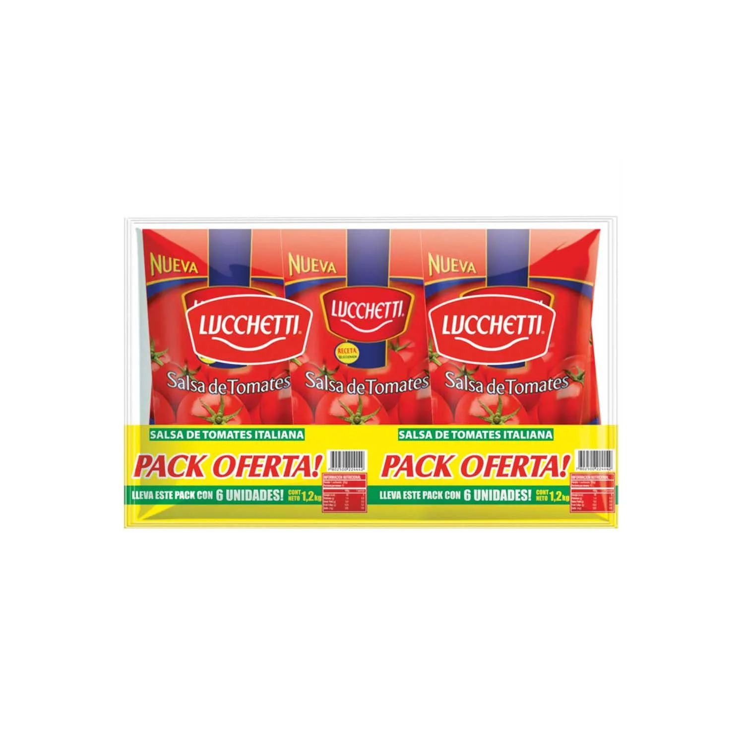 Pack Salsa De Tomates Lucchetti 200 Gr
