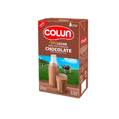 Leche Semidescremada Chocolate Colun 1 Lt