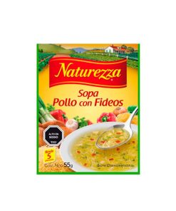 Sopa De Pollo Con Fideos Naturezza 55 Gr
