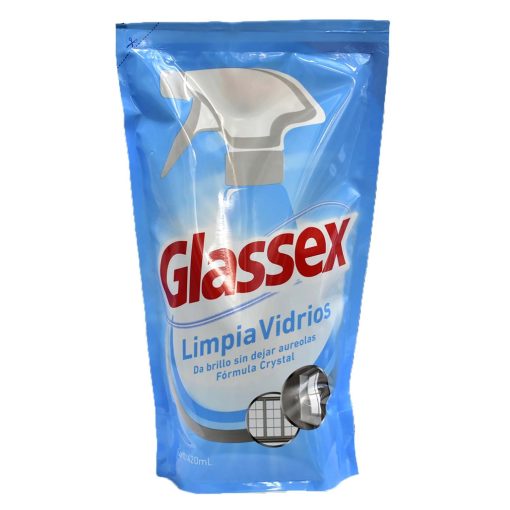 Limpiavidrios Glassex Cristal Repuesto 420 Ml