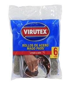 Esponja De Acero Virutex 6 Und