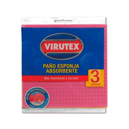 Paño Esponja Absorbente Virutex 3 Und