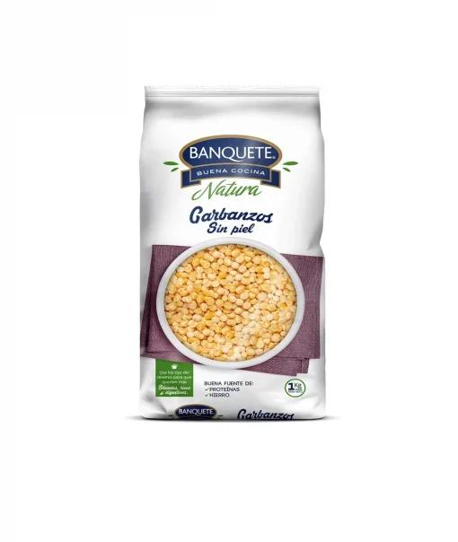 Garbanzos Banquete Sin Piel, 1 Kg.