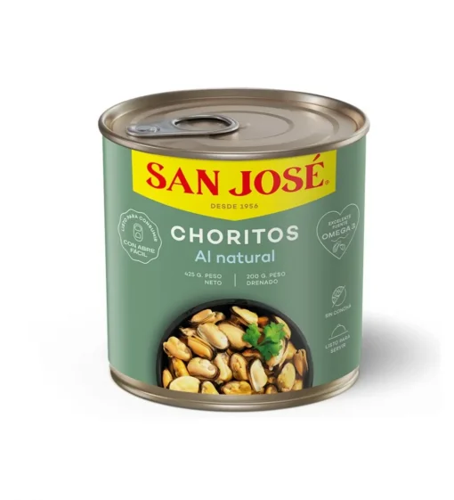 Choritos Al Natural San José, 425g Neto (200g Drenado)