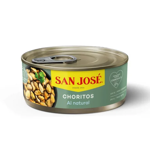 Choritos Al Natural San José, 190g Neto (100g Drenado)