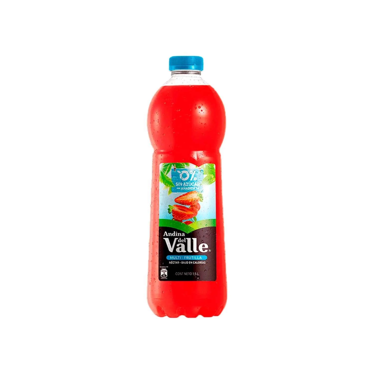 Néctar Andina Del Valle Sabor Multi-frutilla 0% Azúcar, 1.5lts.