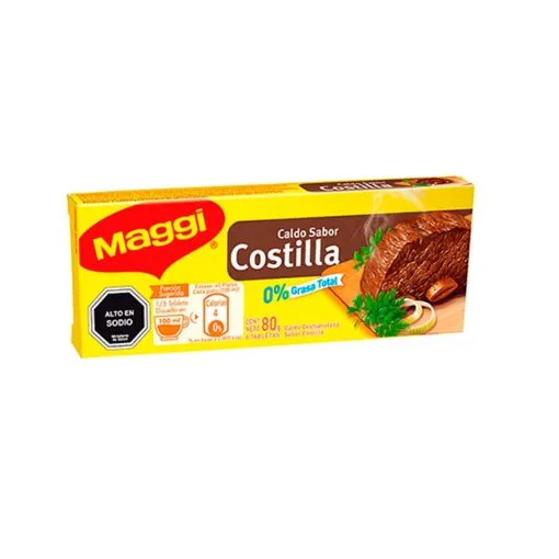Caldo Maggi 8 Unidades X 10 Gr Sabor Costilla