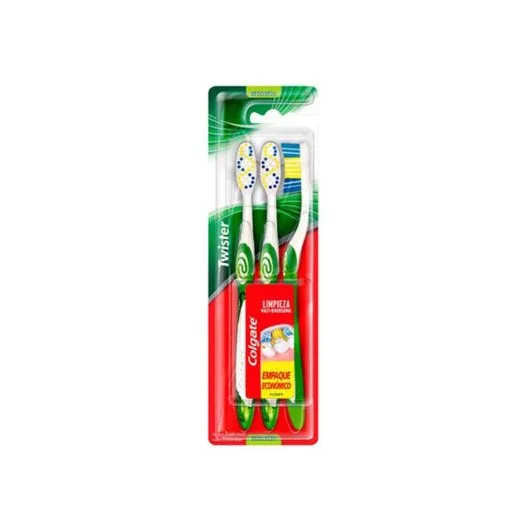 Cepillo Dental Colgate Twister, Blíster 3 Unid.