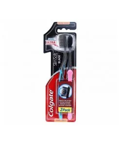 Cepillo Dental Colgate Slim Soft Black Suave, Blíster 2 Unid.