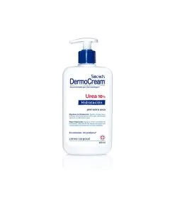 Crema Corporal Simonds Dermocream Urea 10% Hidratación Piel Extra Seca, 400ml.