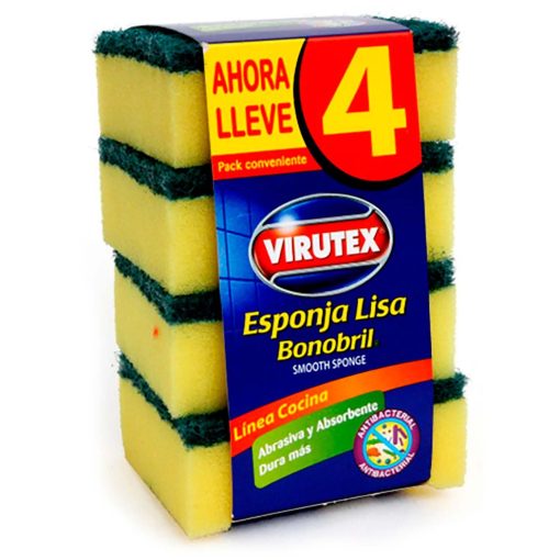 Esponja Multiuso Virutex Clásica 4 Und