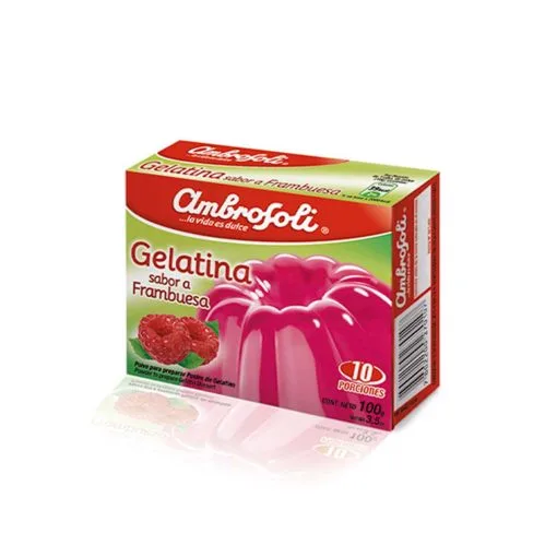 Gelatina De Frambuesa Ambrosoli 100 Gr