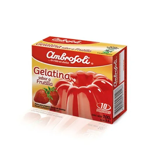 Gelatina De Frutilla Ambrosoli 100 Gr