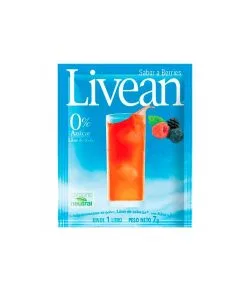 Jugo Livean Libre De Azúcar Polvo Sabor Berries, 7gr.