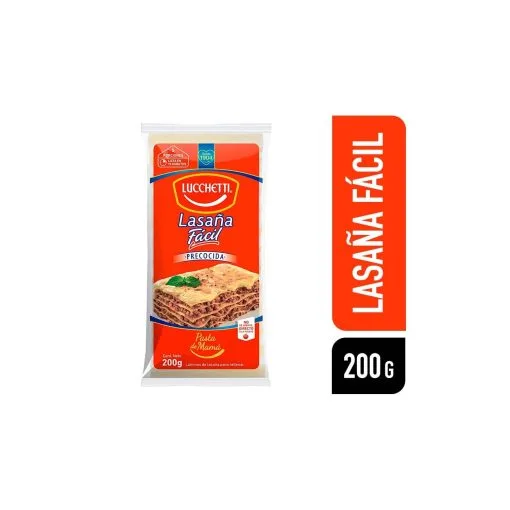 Lasaña Precocida Lucchetti 200 Gr