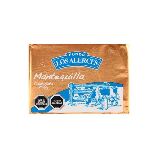 Mantequilla Fundo Los Alerces 250 Gr