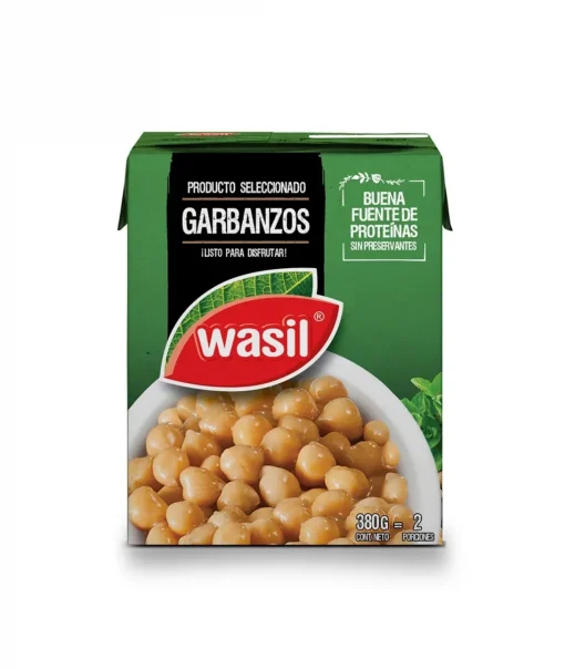 Garbanzos Wasil Listos Para Servir, 380g Neto (drenado 230g)