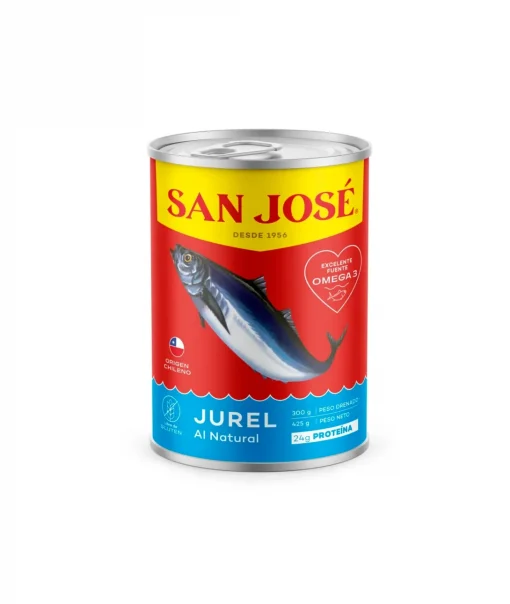 Jurel Natural San José, 425g Neto (drenado 300g).