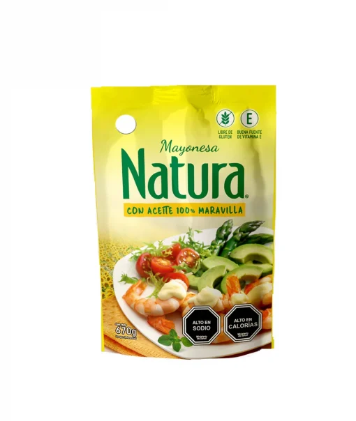 Mayonesa Natura Con Aceite De Maravilla Doypack, 670g