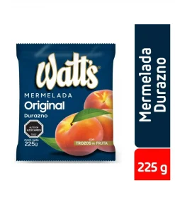 Mermelada Watts De Damasco Con Trozos De Fruta, 225gr.