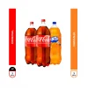 Tripack Bebidas, 2 Coca-cola Original 3lts.+1 Fanta Naranja 3lts.