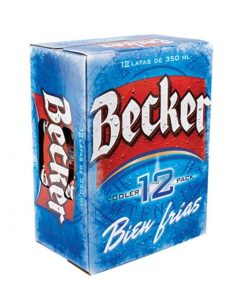 Pack Cerveza Becker 12 Latas De 350 Cc