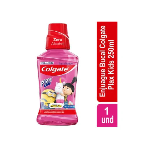 Enjuague Bucal Colgate Plax Kids Tutti Frutti, 250ml.