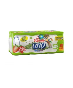 Probiótico Uno Al Día Sabor Frutilla Soprole18 Un X 80 Ml.
