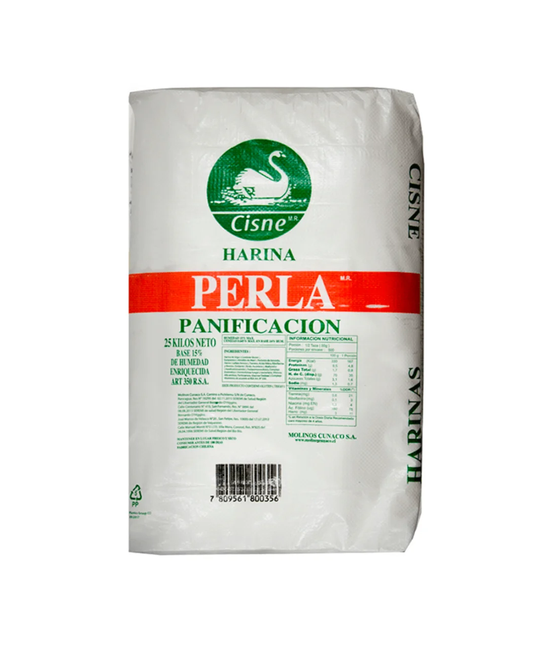 Harina Cisne Perla Panificadora, 25kg Harina Cisne Perla Panificadora, 25kg