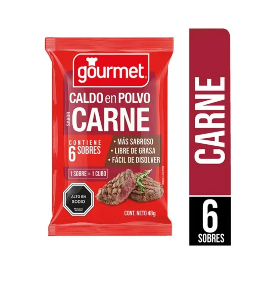 Caldo En Polvo Sabor Carne Gourmet, 48g