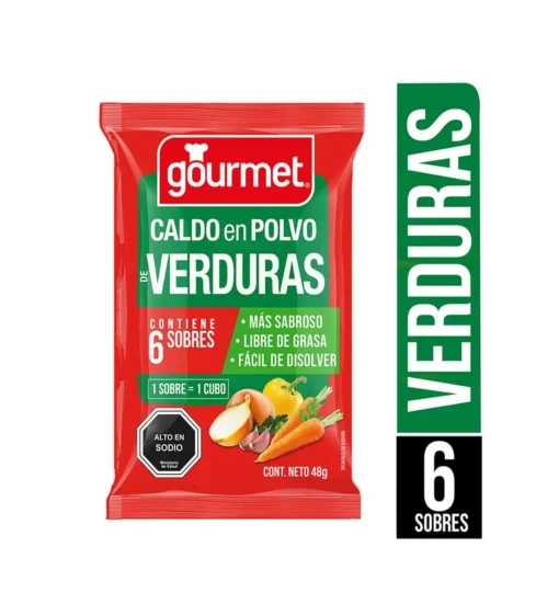Caldo En Polvo Sabor Verduras Gourmet, 48g