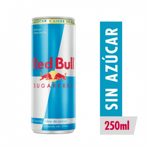Energética Red Bull Libre De Azúcar, 250ml.