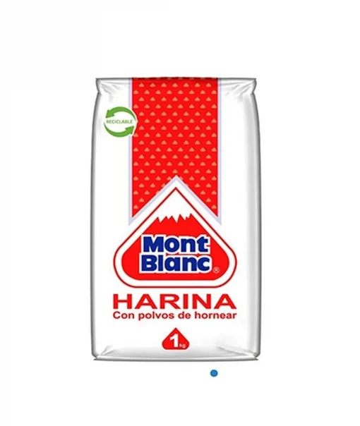 Harina Mont Blanc Con Polvos De Hornear, 1kg