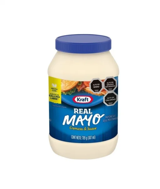 Mayonesa Kraft Real Mayo Frasco, 789g
