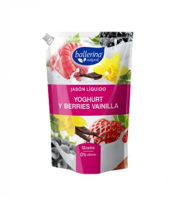 Jabón Liquido Ballerina Yoghurt, Berries Y Vainilla, 750ml. Jabón Liquido Ballerina Yoghurt, Berries Y Vainilla, 750ml.