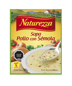 Sopa De Pollo Con Sémola Naturezza 55 Gr
