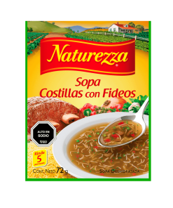 Sopa De Costilla Con Fideos Naturezza 55 Gr